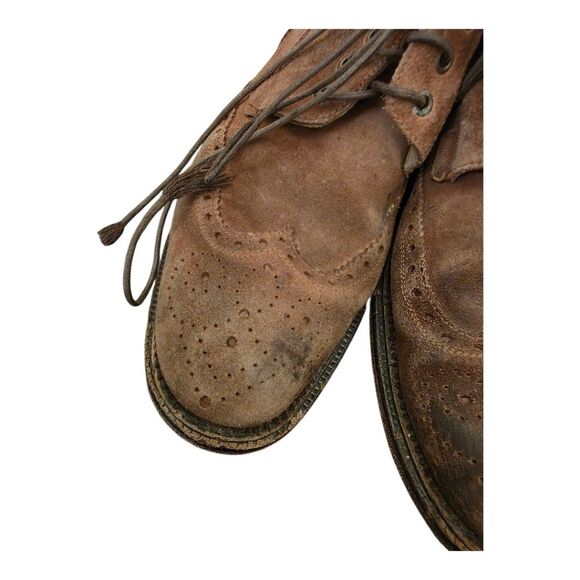 BILLY REID Oiled Suede Wingtip Brogue Boots -‎ Size 8 1/2